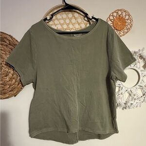 Athleta Olive Short Sleeve Tee
